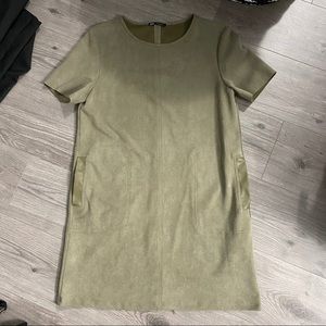 Zara Suede Shift Dress